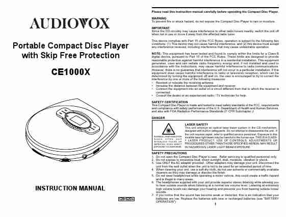 Audiovox Portable CD Player CE1000X-page_pdf